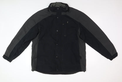 Mens UK Size L One Valley Black Basic Jacket