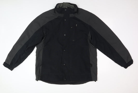 Mens UK Size L One Valley Black Basic Jacket