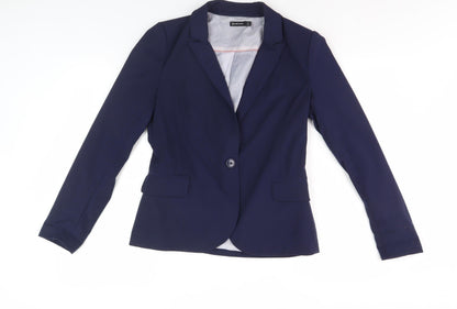 Womens UK Size 12 Stradivarius Blue Basic Jacket