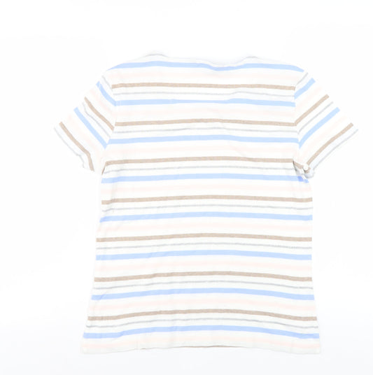 Womens UK Size 14 Maine Multicoloured Basic T-Shirt