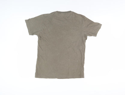 Uniqlo Disney Camouflage Mickey Mouse T-Shirt XS Brown