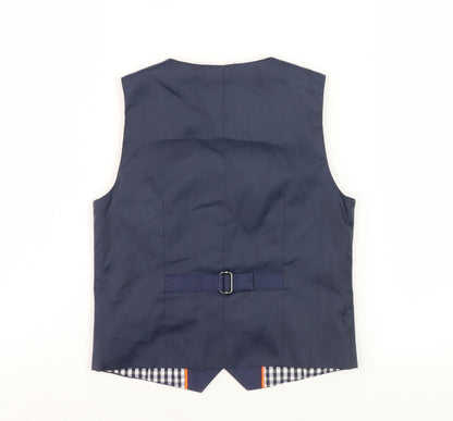 Next Boys Blue Waistcoat Size 5-6, Stylish Formal Wear