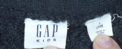 GAP Kids Girls Black Long Sleeve Dress, 10-11 Years