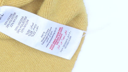 Womens UK Size L Quiz Yellow Pullover Jumper