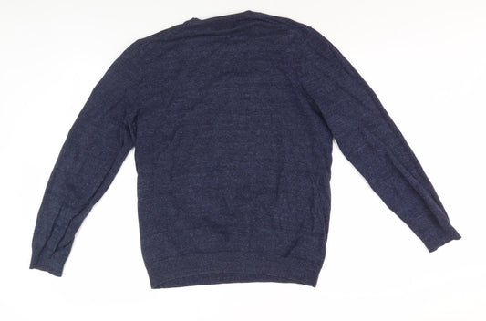 Superdry Men's Blue Crew Neck Pullover Jumper Size L