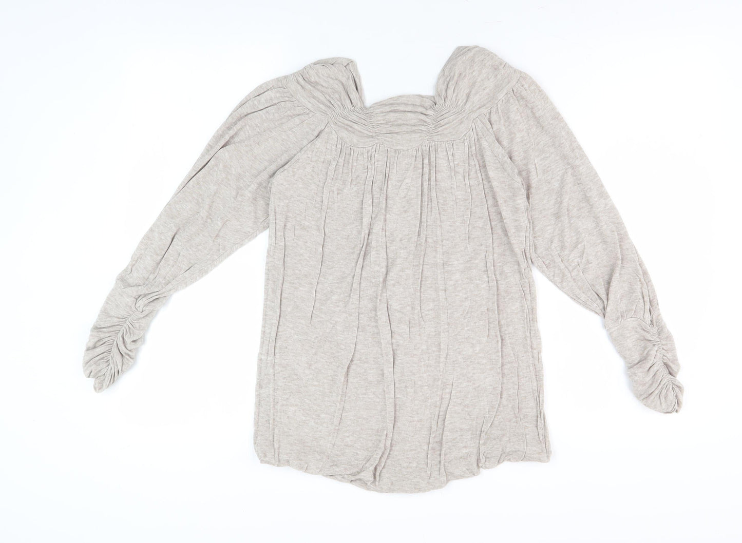 Womens UK Size M Phase Eight Beige Basic Blouse