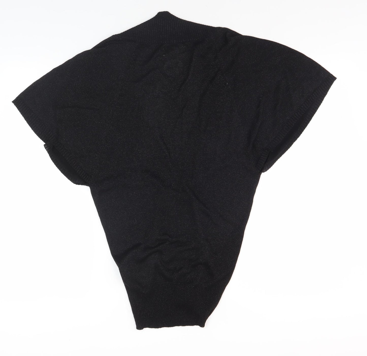Womens UK Size M ICHI Black Basic Blouse