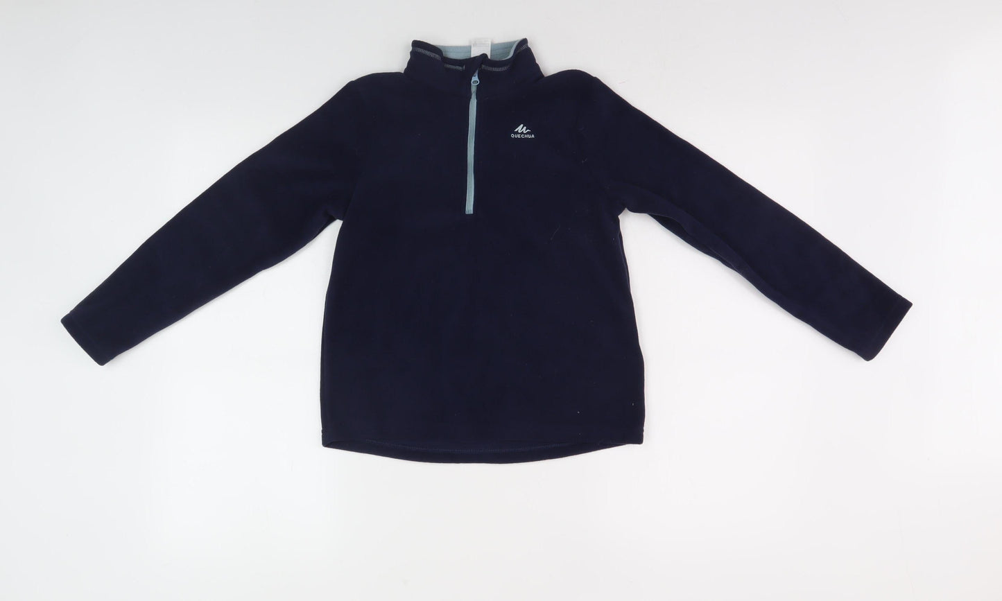 Decathlon Boys Blue Fleece 1/2 Zip Sweatshirt, 9-10 Years