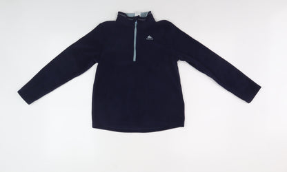 Decathlon Boys Blue Fleece 1/2 Zip Sweatshirt, 9-10 Years