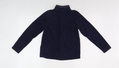 Decathlon Boys Blue Fleece 1/2 Zip Sweatshirt, 9-10 Years