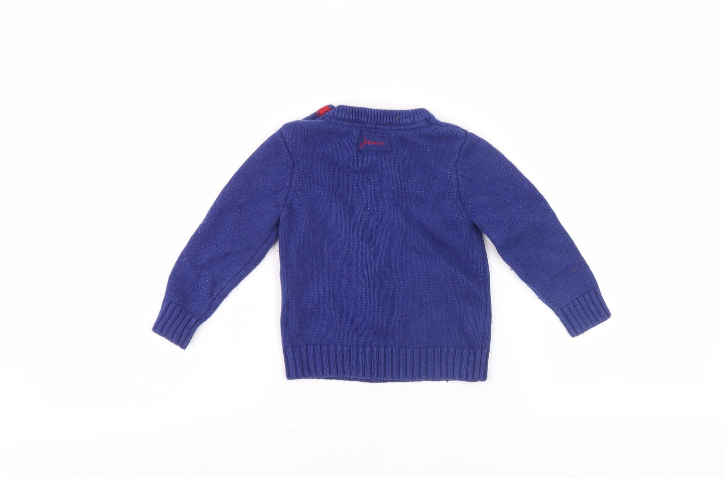 Joules Boys Blue Animal Christmas Pullover Jumper, 4-5 Years