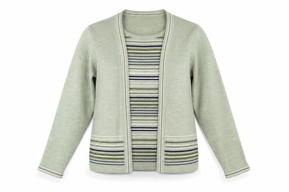 Womens UK Size M Honor Millburn Green Cardigan Jumper