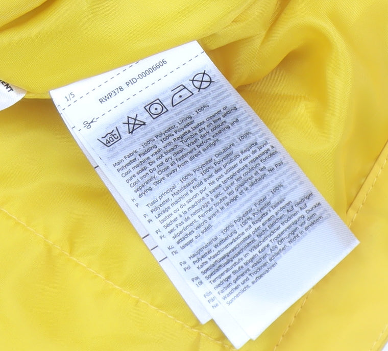 Womens UK Size 14 Regatta Yellow Rain Coat