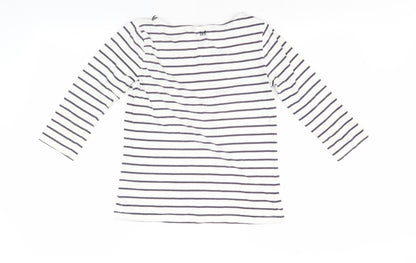 Womens UK Size 8 Crew Clothing Company White Basic T-Shirt