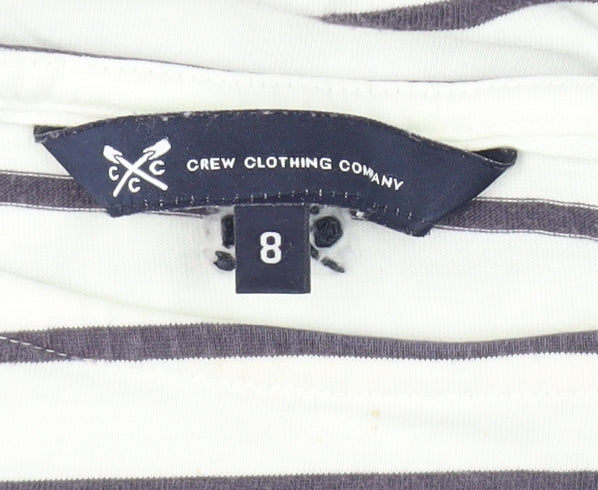 Womens UK Size 8 Crew Clothing Company White Basic T-Shirt