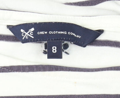 Womens UK Size 8 Crew Clothing Company White Basic T-Shirt