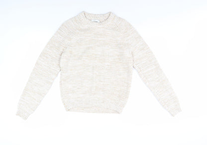 Womens UK Size S Hollister Beige Pullover Jumper