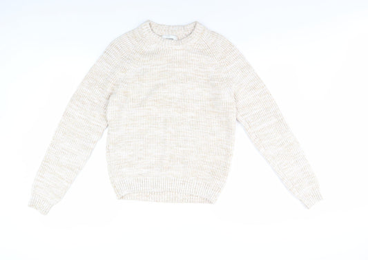 Womens UK Size S Hollister Beige Pullover Jumper