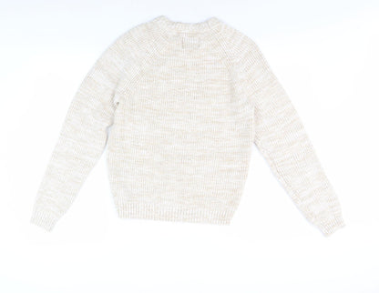 Womens UK Size S Hollister Beige Pullover Jumper