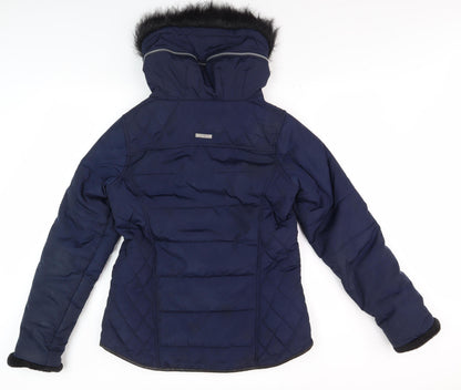 Womens UK Size 12 Regatta Blue Puffer Jacket