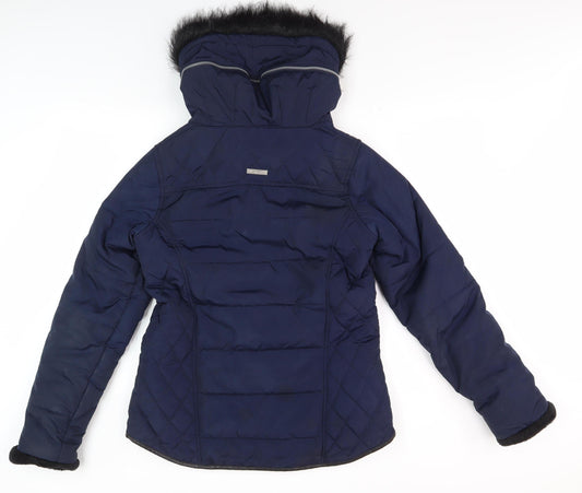Womens UK Size 12 Regatta Blue Puffer Jacket