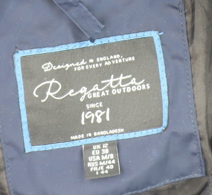Womens UK Size 12 Regatta Blue Puffer Jacket