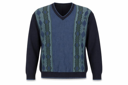 Mens UK Size L EWM Blue Pullover Jumper