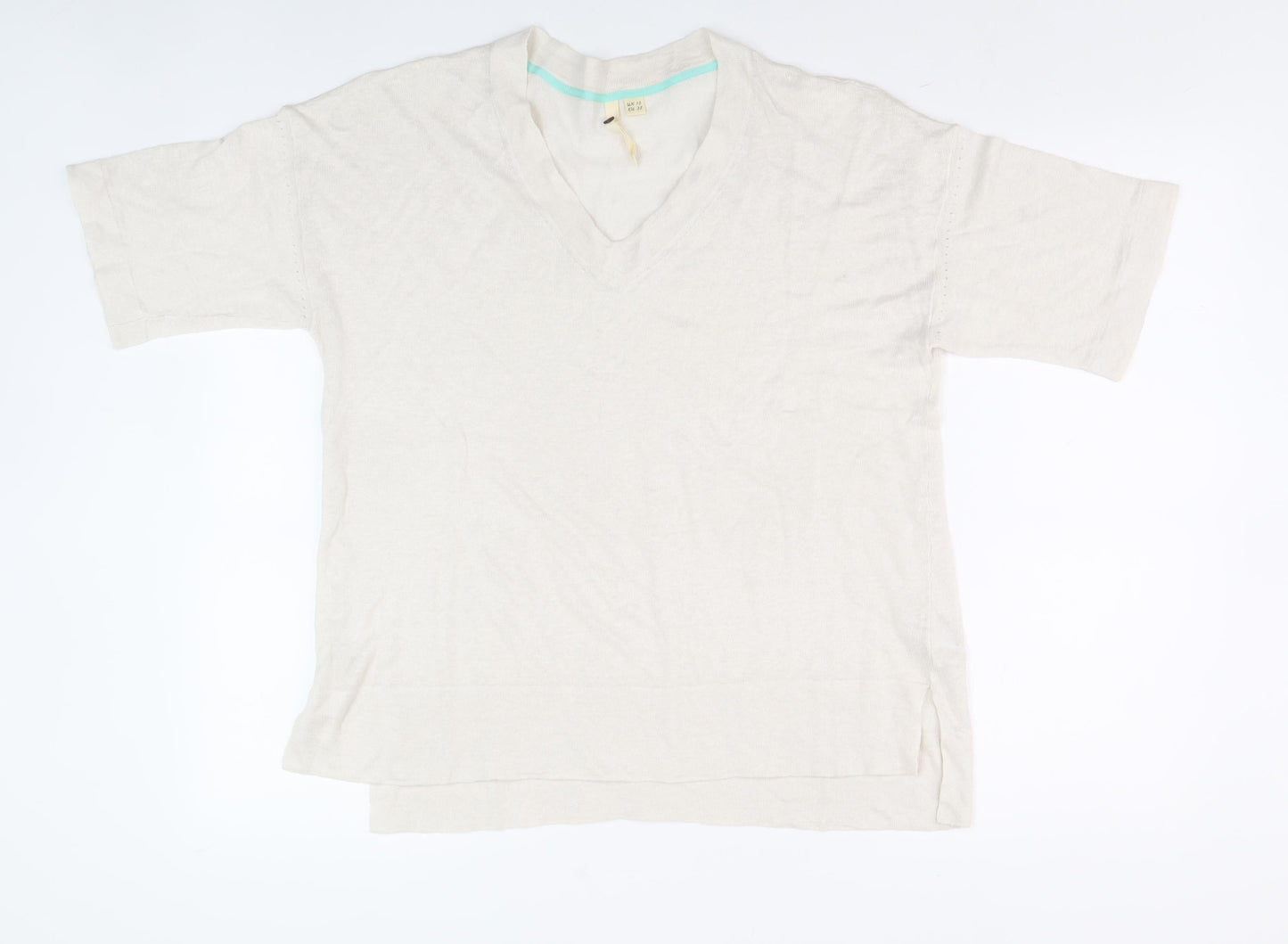 Womens UK Size UK 10 No Data Ivory Pullover Jumper
