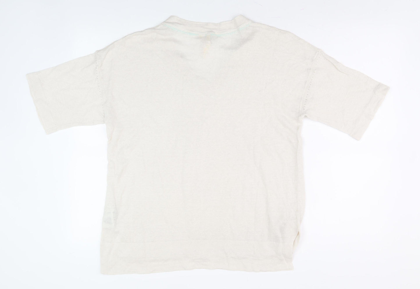 Womens UK Size UK 10 No Data Ivory Pullover Jumper