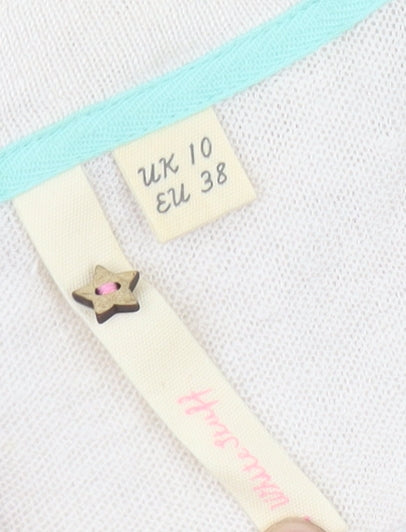 Womens UK Size UK 10 No Data Ivory Pullover Jumper