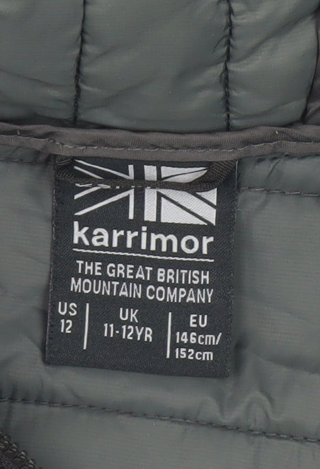 Karrimor Boys Black Puffer Jacket 11-12 Years Winter