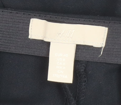 Womens UK Size 12 H&M   Black Trousers