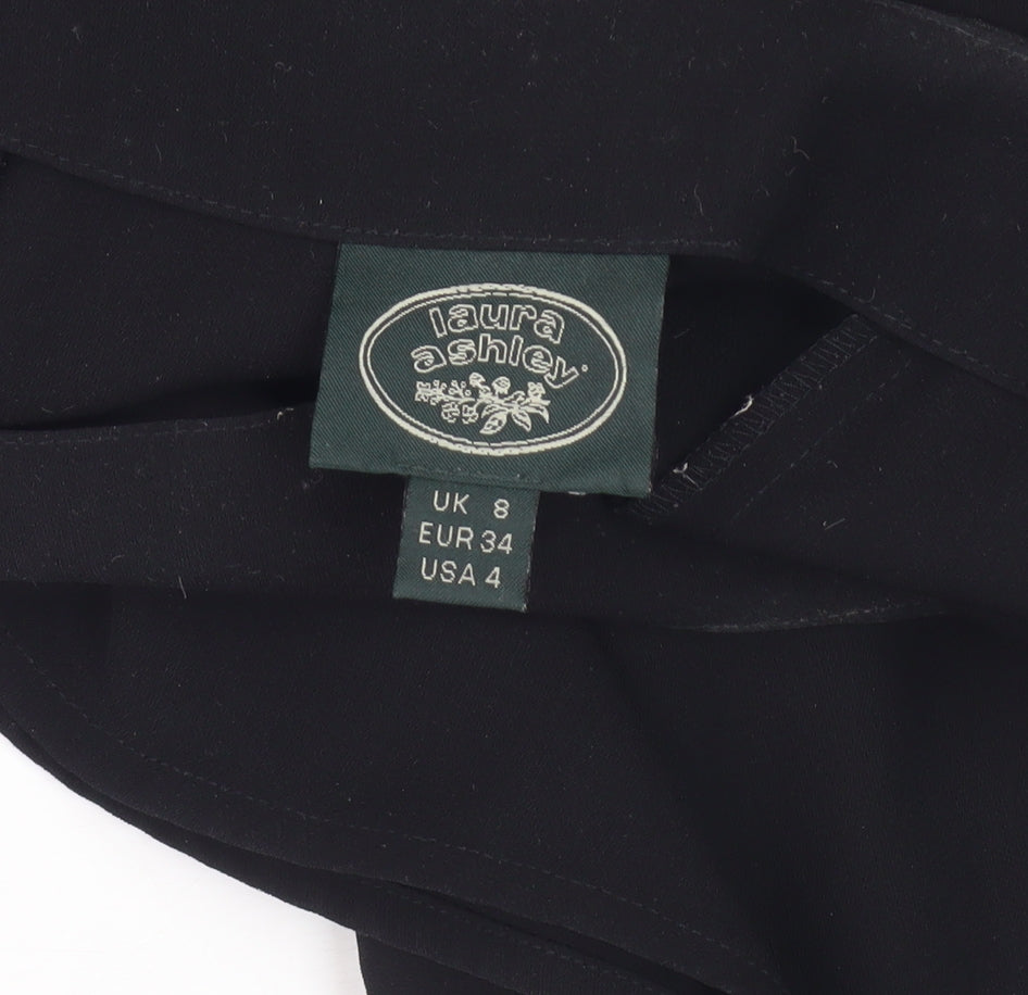 Laura Ashley Women's Black Skirt Size 8