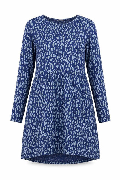 FatFace Women's Blue Geometric Dress Size 10