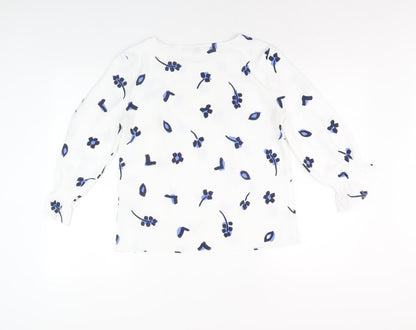 Womens UK Size 8 French Connection White Basic Blouse