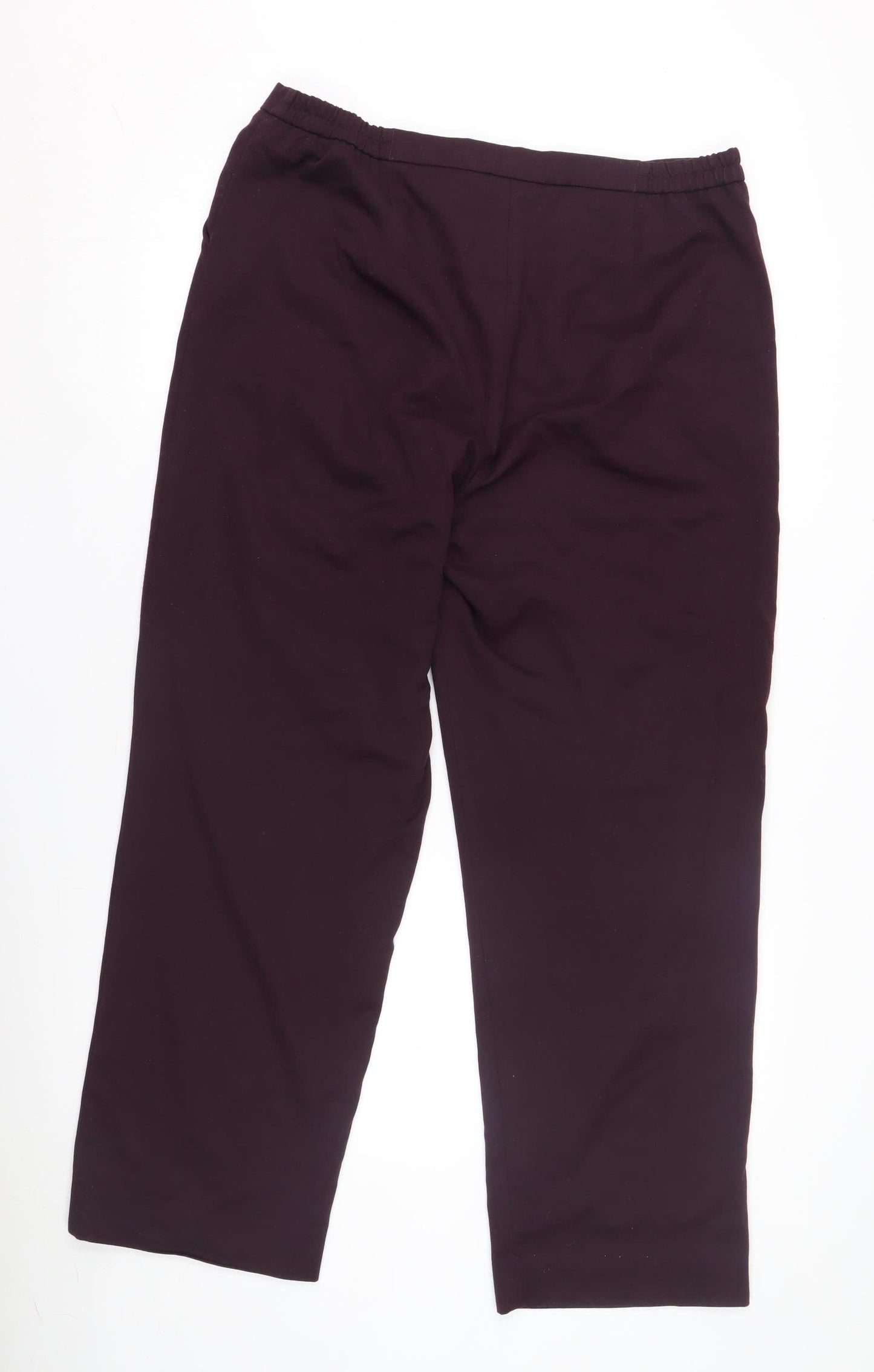 Womens UK Size 16 Eastex Regular Fit Casual Purple Trousers