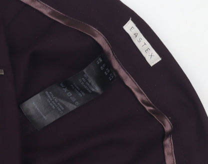 Womens UK Size 16 Eastex Regular Fit Casual Purple Trousers
