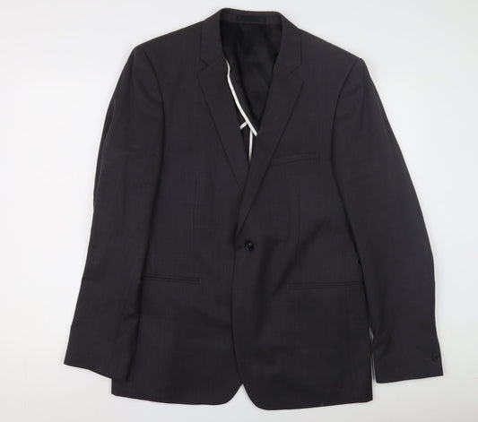 Mens UK Size 42 Reiss Regular Grey Suit Jacket