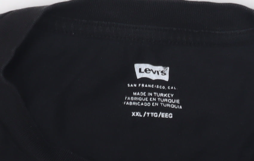 Levi's Men's Black T-Shirt 2XL