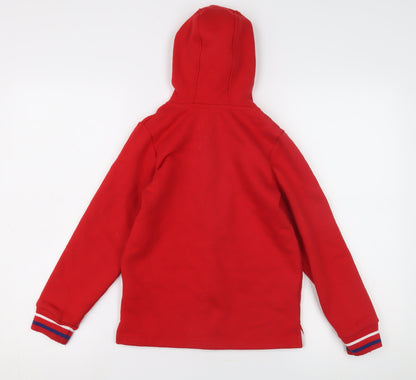 Mountain Warehouse Girls Red Full Zip Hoodie - Size 8 Years