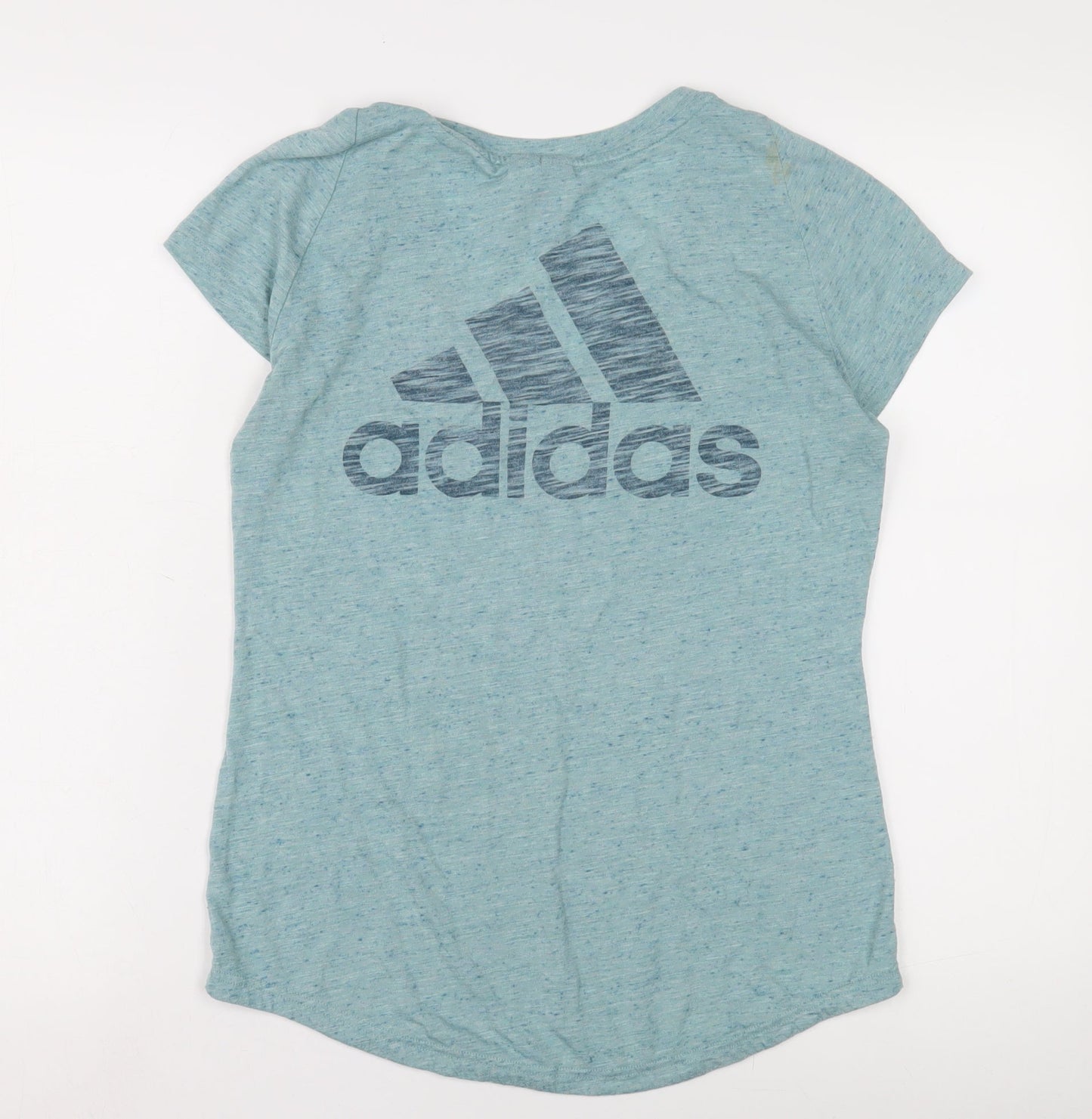 Adidas Women's Blue V-Neck T-Shirt Size 6