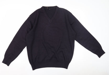 Adolfo Men's Black M Pullover V-Neck Jumper