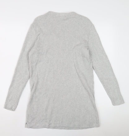 Womens UK Size 8 Lands' End Grey Pullover Jumper