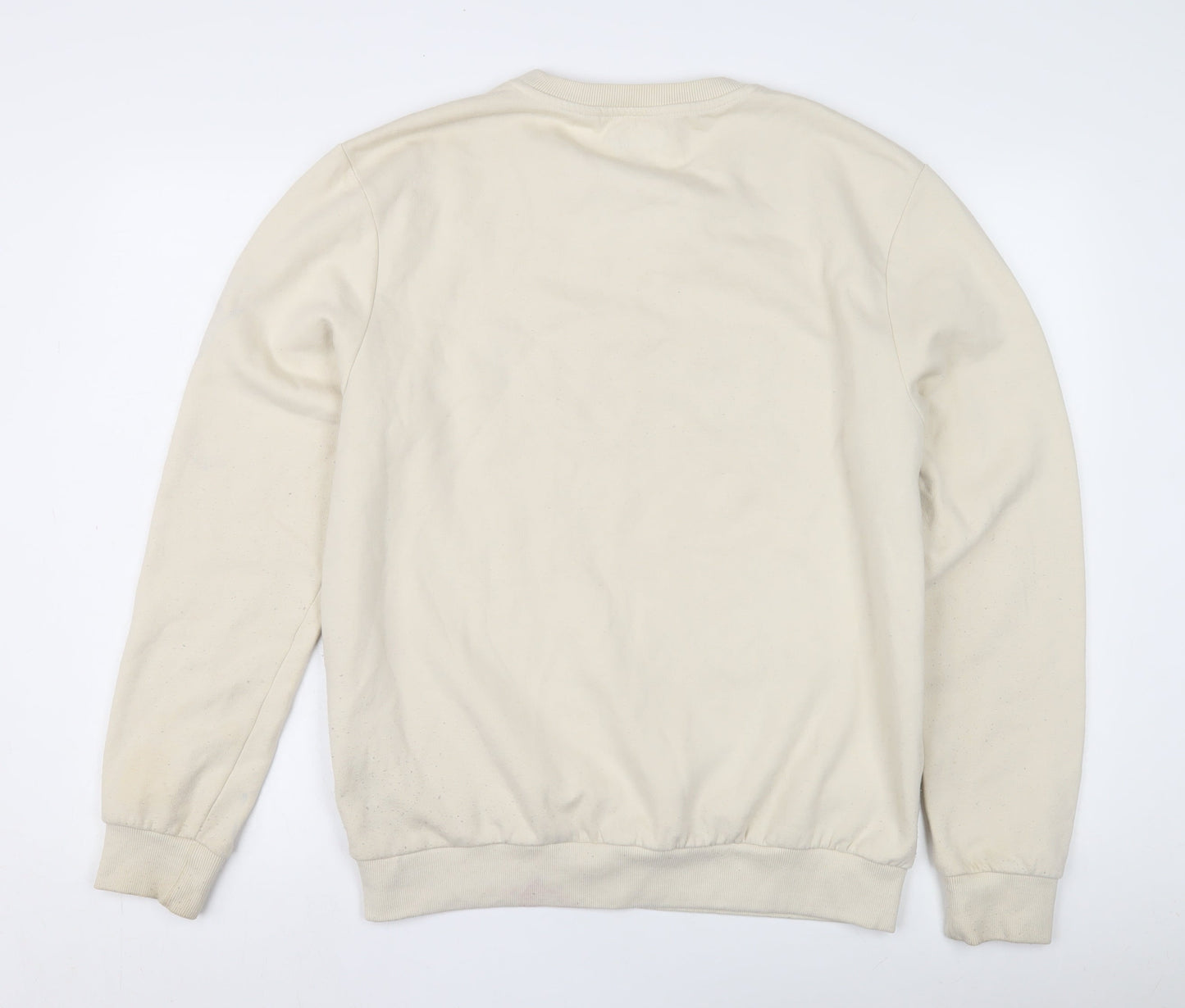 Unisex Adults UK Size XL Disney Beige Pullover Sweatshirt