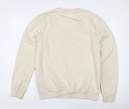 Unisex Adults UK Size XL Disney Beige Pullover Sweatshirt