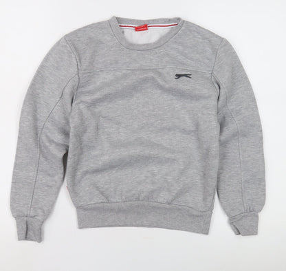 Slazenger Boys Grey Pullover Sweatshirt 7-8 Years