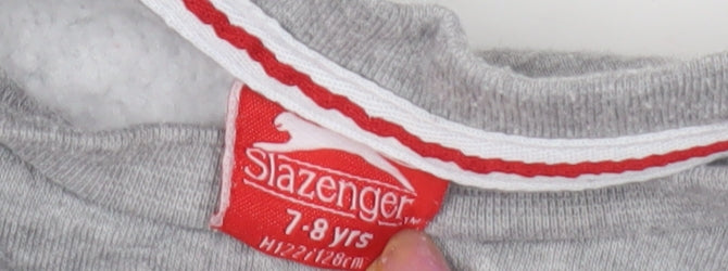 Slazenger Boys Grey Pullover Sweatshirt 7-8 Years