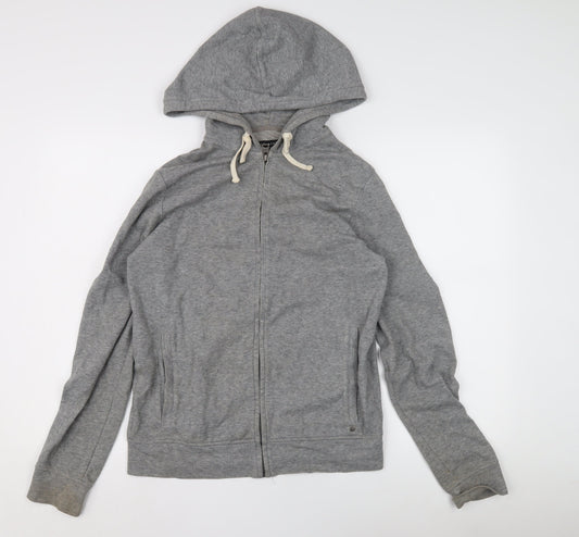 Mens UK Size S AllSaints Grey Full Zip Hoodie