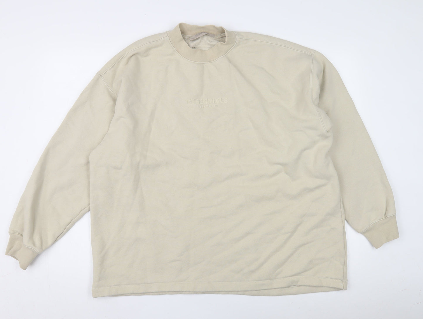 Essentials Women's XS Beige Long Sleeve Sweatshirt