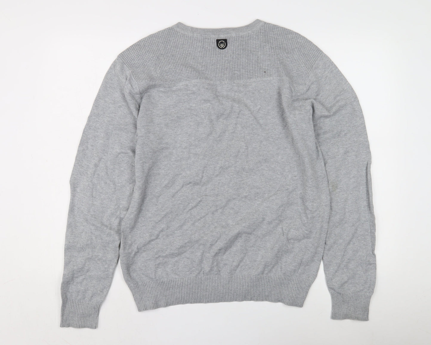 Duck and Cover Men's Grey Pullover Jumper Size L